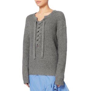 $365, DESIGNERS REMIX Charlotte Eskildsen "Kimmy Front Lace-Up" Sweater - XS